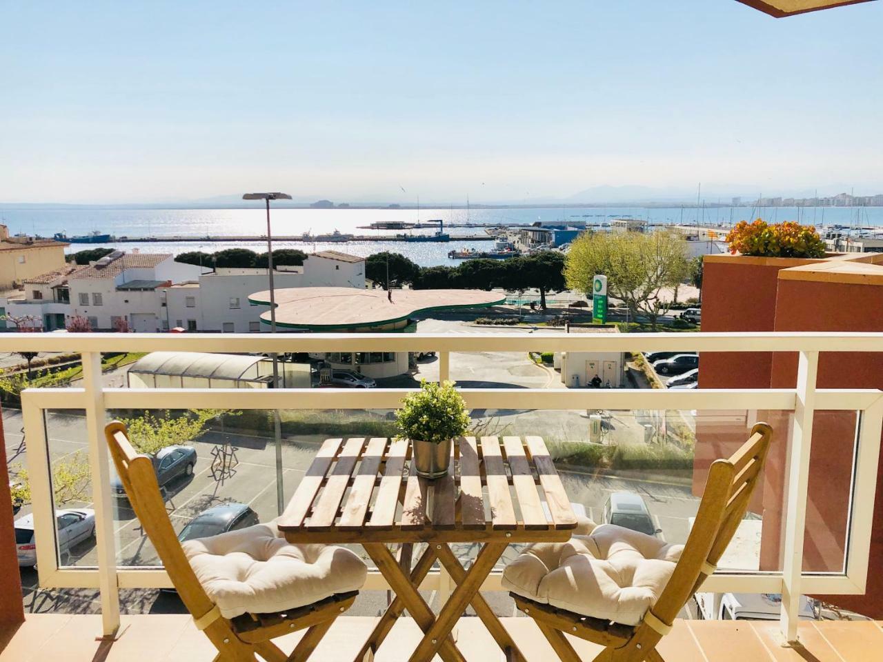 Roc Mar 3 3D - Apartamento Cerca Del Centro Y De La Playa - Terraza Con Vistas Al Mar Y Al Puerto ロザス エクステリア 写真